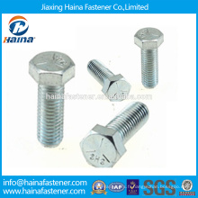 En Stock Fournisseur chinois Meilleur prix DIN933 Acier au carbone / Acier inoxydable / Zinc nickelé ZI-NI Plaqué Hex Bolt